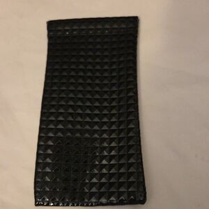 Textured Black Studded Eyeglass or Sunglasses Case